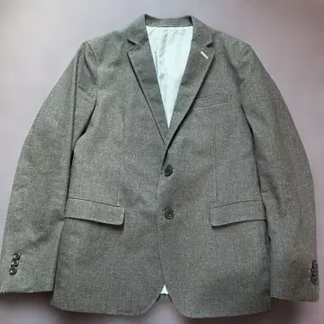 테일러드 자켓/M/폴리에스테르/그레이/무지/