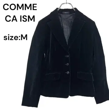 COMME CA ISM 컴사이즈 M 자켓 아우터 겉옷 블랙