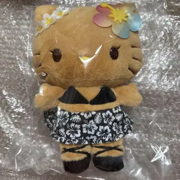 산리오 토코나츠 바케이션 디자인 봉제 인형 헬로키티 블랙