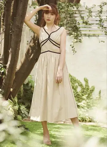 herlipto Back Double Bow Midi Dress
