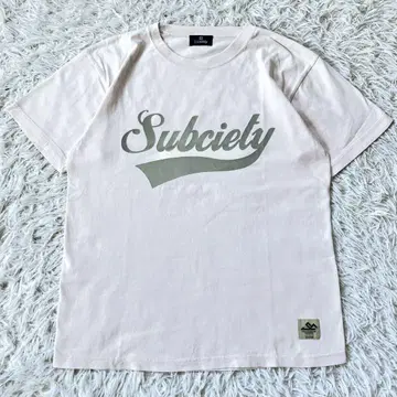 Subciety 핑크 T셔츠 빅 로고 L 사이즈 남성용 16