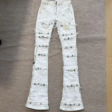 GUAPI 플레어 팬츠 슬림 핏 데님 28인치