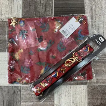 페일러 메쉬 파우치 레피얀 리본