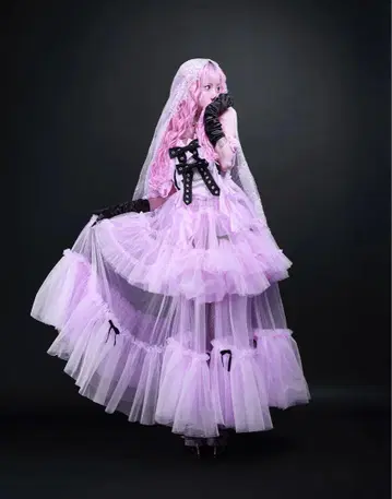 AVENCHUMU Bad princess tulle long skirt