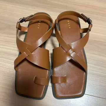 nananamoe 샌들 23cm 브라운 새상품