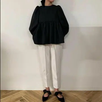 OHGA 마쉬멜로우 팬츠 밀크
