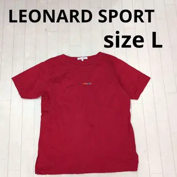 249 LEONARD SPORT 반팔 티셔츠 L 사이즈 레드