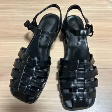 nananamoe 샌들 23cm 블랙 새상품