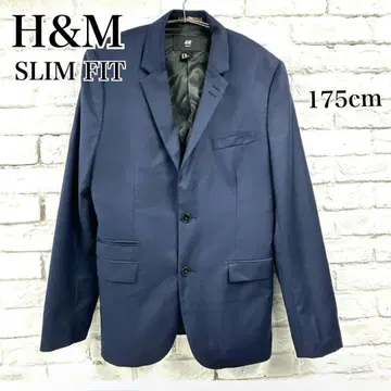 새상품급 H&M 테일러드 자켓 네이비 175 슬림핏