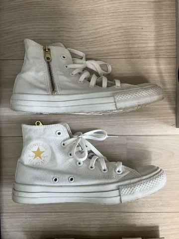 컨버스 ALL STAR GOLDZIP 화이트 (24.5cm)