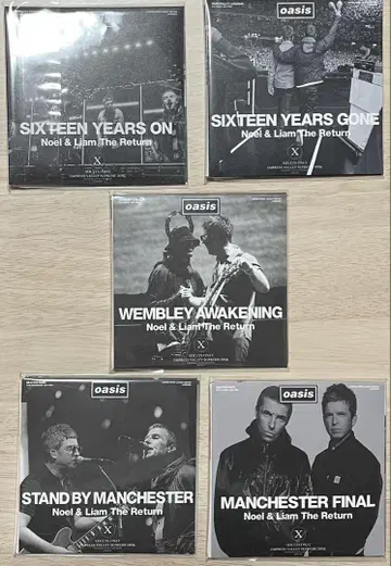 Oasis live '25 프레스 CD 5 타이틀 세트