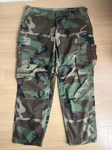 80년대 U.S. ARMY 미군 실물 우드랜드 카모 BDU 카고 팬츠