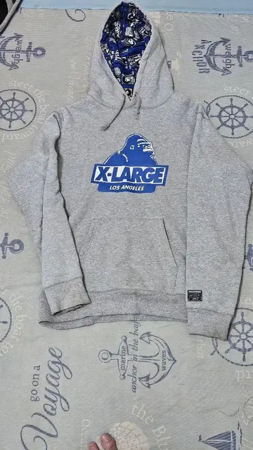 X-LARGE 그레이 후드티 M 사이즈