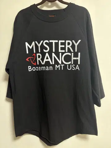 MYSTERY RANCH 블랙 M 사이즈 7부 소매 티셔츠