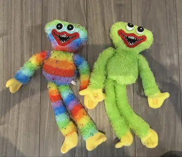 허기 워기 레인보우 & 그린 봉제 인형 약 40cm
