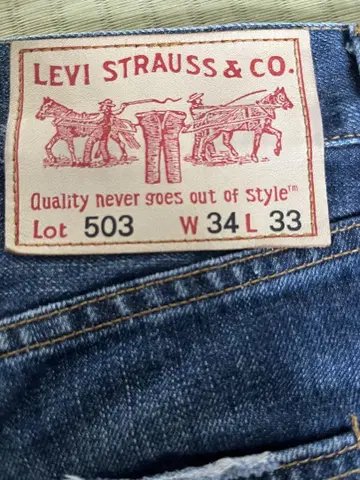 LEVI 503 스트레이트 데님 W34 L33