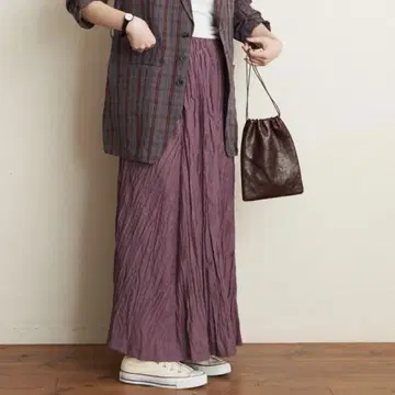 fig london 와셔 가공 스커트