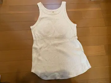 searoomlynn 아이보리 써멀 엠슬리브 탱크