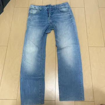 G-STAR RAW 라이트 블루 스트레이트 데님