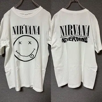 NIRVANA 티셔츠 SMILE NEVERMIND 부트레그