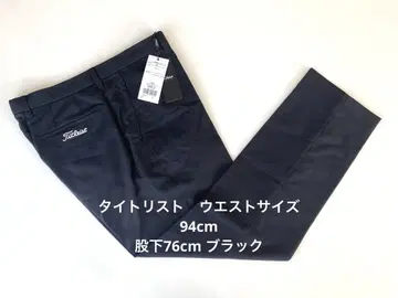 [미사용] Titleist 네이비 골프 팬츠 사이즈 허리 94 블랙