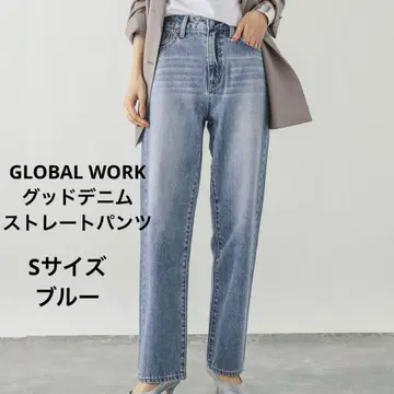 [이번 시즌] GLOBAL WORK 굿 데님 스트레이트 팬츠 블루 83