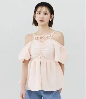 REDYAZEL 2WAY 자카드 페플럼 상의