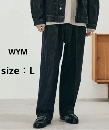 [ WYM LIDNM ] HEAVY OZ WIDE DENIM PANTS