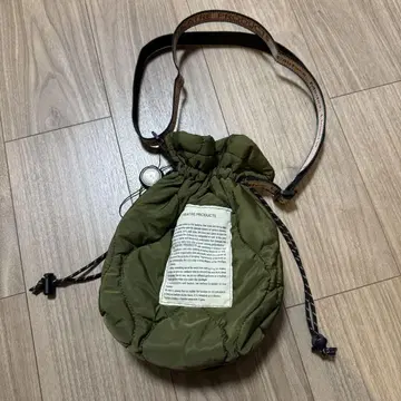 씨어터프로덕츠 숄더백 복조리 퀼팅 밀리터리