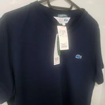 [ LACOSTE ] 미사용 새상품 네이비 티셔츠 사이즈 2