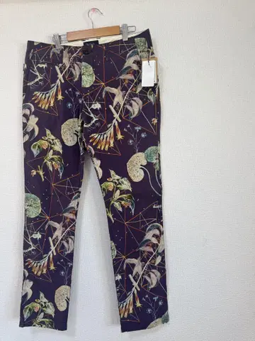Paul Smith Jeans 꽃무늬 슬림핏 팬츠