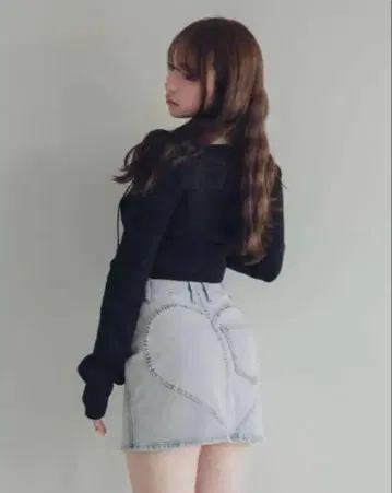 andmary Heart hip 데님 스커트 s 사이즈