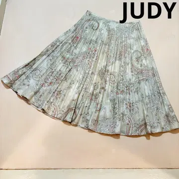 [ 새상품급 ] JUDY 일본제 페이즐리 무늬 플리츠 스커트