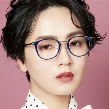 이가리 시노부 Jins 콜라보 안경 애호과 미인핏 네이비