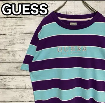 GUESS 스트라이프 티셔츠