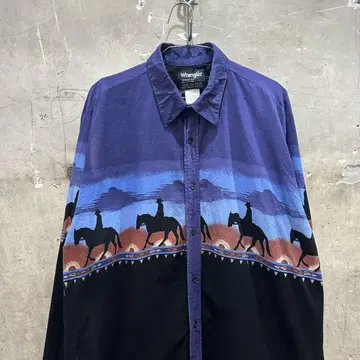 US 구제 랭글러 WRANGLER 카우보이 컷 긴팔 셔츠 웨스턴