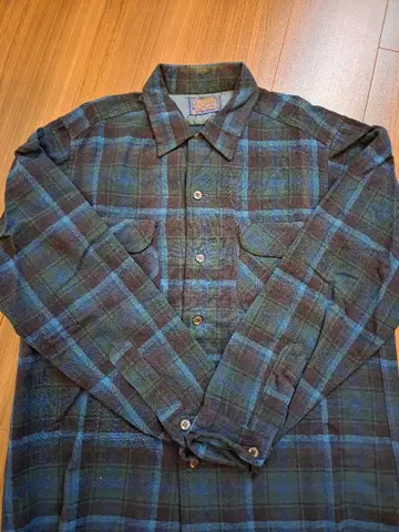 USA 60s Pendleton 펜들턴 울 체크 보드 셔츠