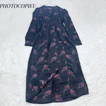 PHOTOCOPIEU 포토코퓨 원피스 꽃무늬 긴팔 실크
