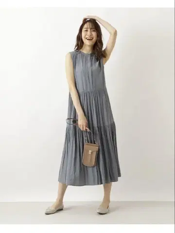 할섬 데신 티어드 원피스 NATURAL BEAUTY BASIC