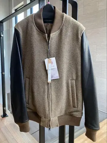 [최종 가격] 라운지 리자드 18aw 헤링본 멜톤 x 카우하이드 자켓