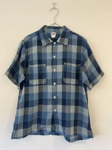 BIG YANK U54 QLS SHIRT INDIGO CREPE