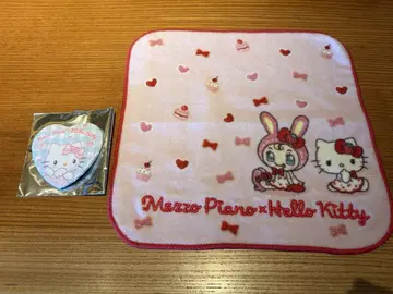 메조피아노 헬로키티 팝업 손수건 캔뱃지