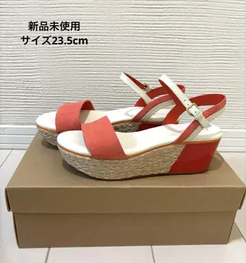 미사용 새상품 콜한 웨지솔 샌들