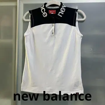 New Balance 폴로 셔츠 화이트/블랙