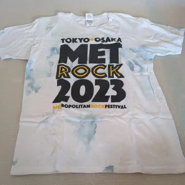 MET ROCK 2023 T셔츠 M 사이즈 화이트 여름 페스티벌