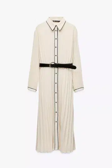 ZARA 벨트 플리츠 원피스