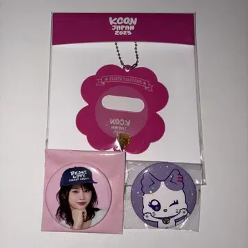 ME:I 미아이 코코나 캔뱃지 2개 & KCON 캔뱃지 홀더 세트
