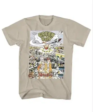 GREEN DAY DOOKIE 티셔츠 베이지