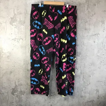 Y5555 구제 의류 패턴 팬츠 파자마 팬츠 블랙 90s Y2K