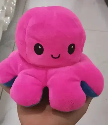 핑크색 문어 모양 봉제 인형